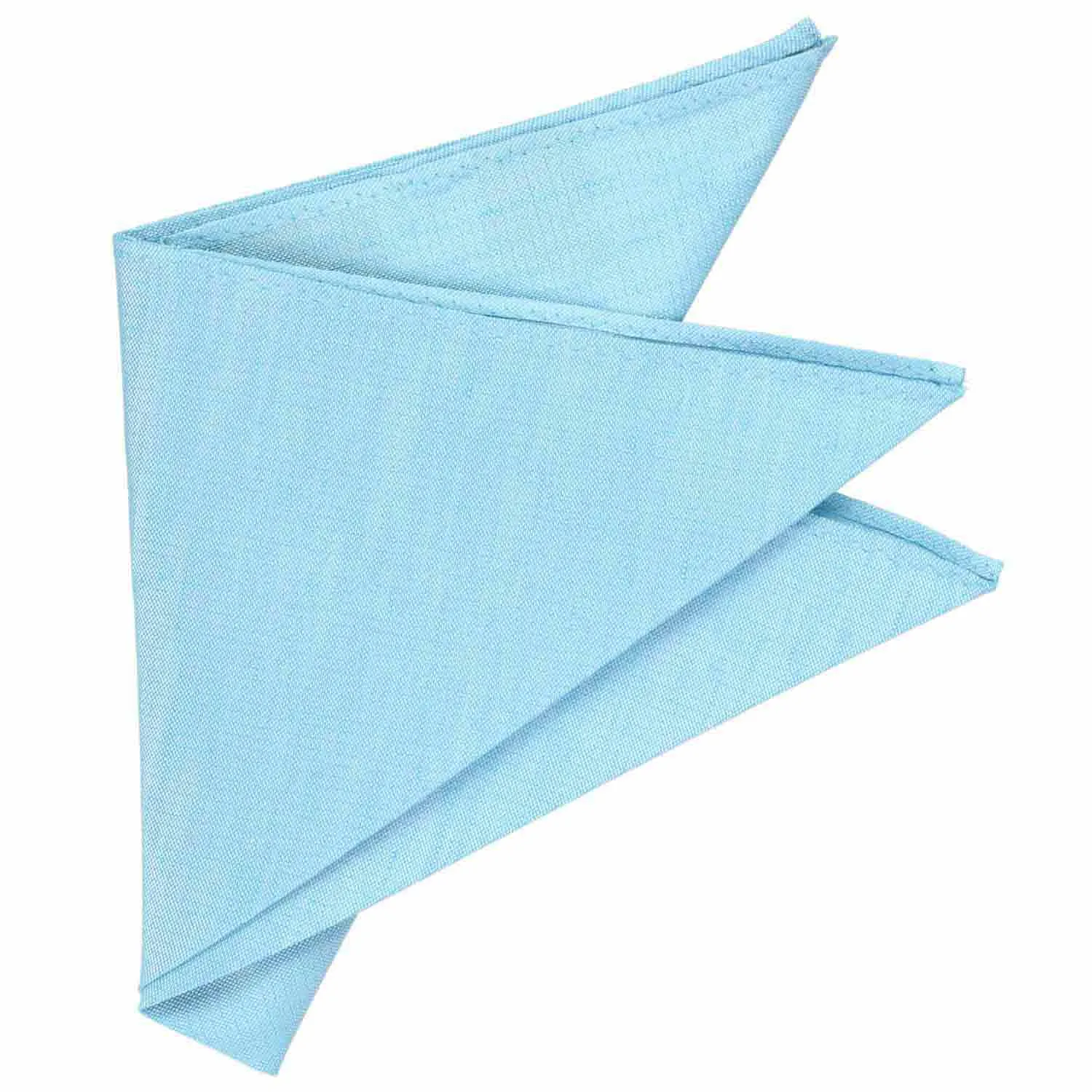 Watercolor Blue Regency Linen/Silk Pocket Square sold by TieMart product image thumbnail 3