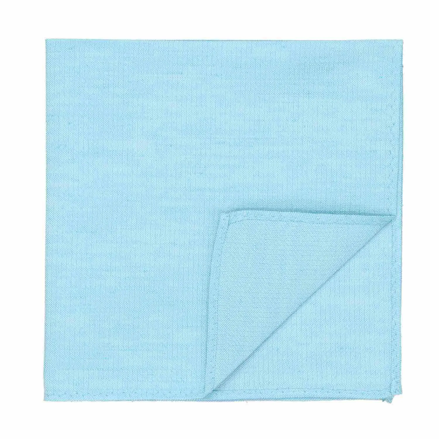 Watercolor Blue Regency Linen/Silk Pocket Square sold by TieMart product image thumbnail 2