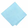 Watercolor Blue Regency Linen/Silk Pocket Square sold by TieMart