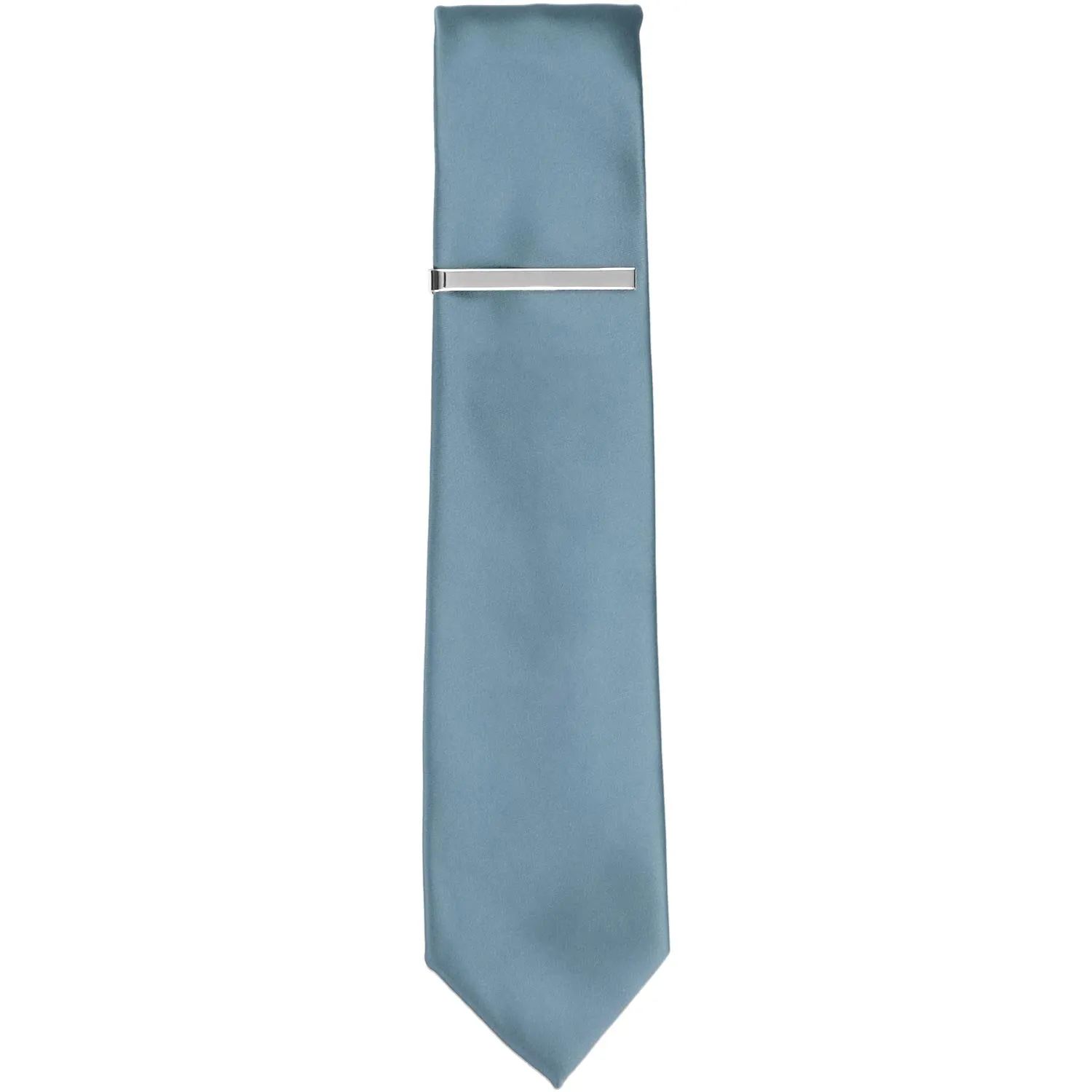 Silver Skinny Tie Bar sold by TieMart product image thumbnail 2