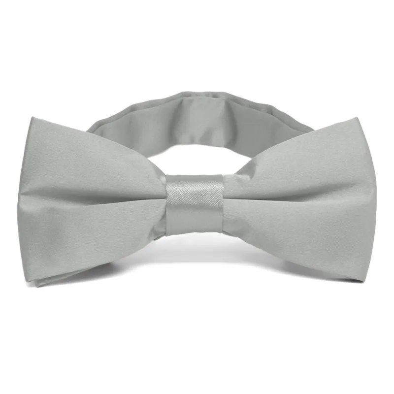 Mercury Silver Band Collar Bow Tie sold by TieMart