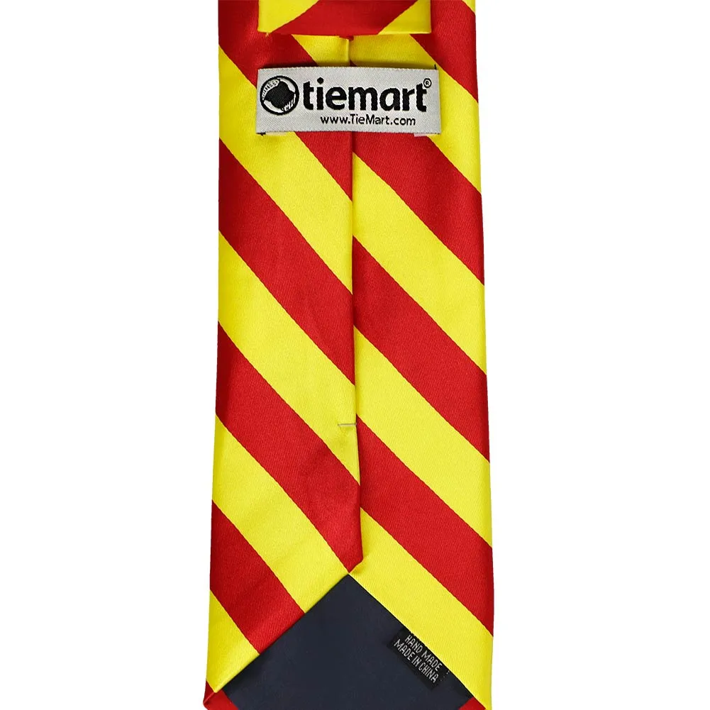 Red and Yellow Striped Tie sold by TieMart product image thumbnail 4