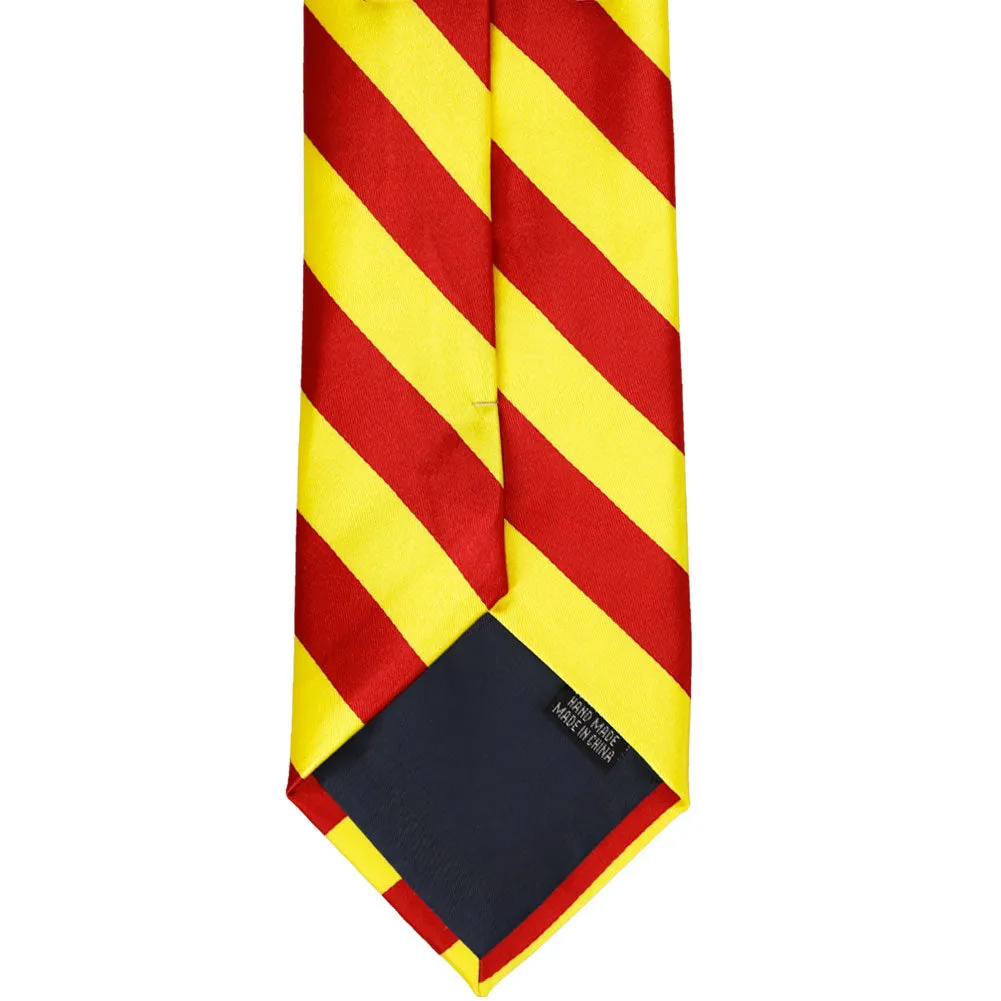 Red and Yellow Striped Tie sold by TieMart product image thumbnail 5
