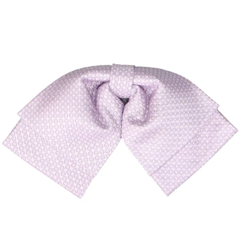 Pale Lavender Henry Grain Pattern Floppy Bow Tie sold by TieMart