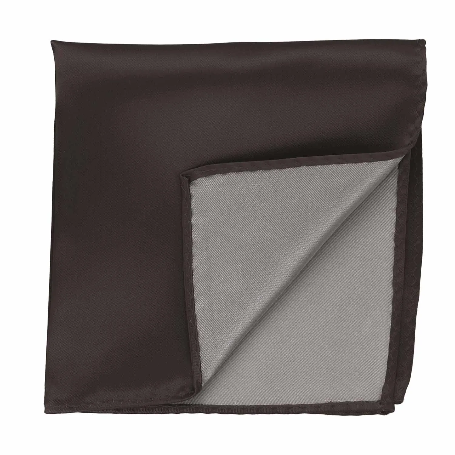 Truffle Brown Premium Pocket Square sold by TieMart product image thumbnail 2