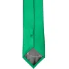 Green Slim Solid Color Necktie, 2.5" Width sold by TieMart