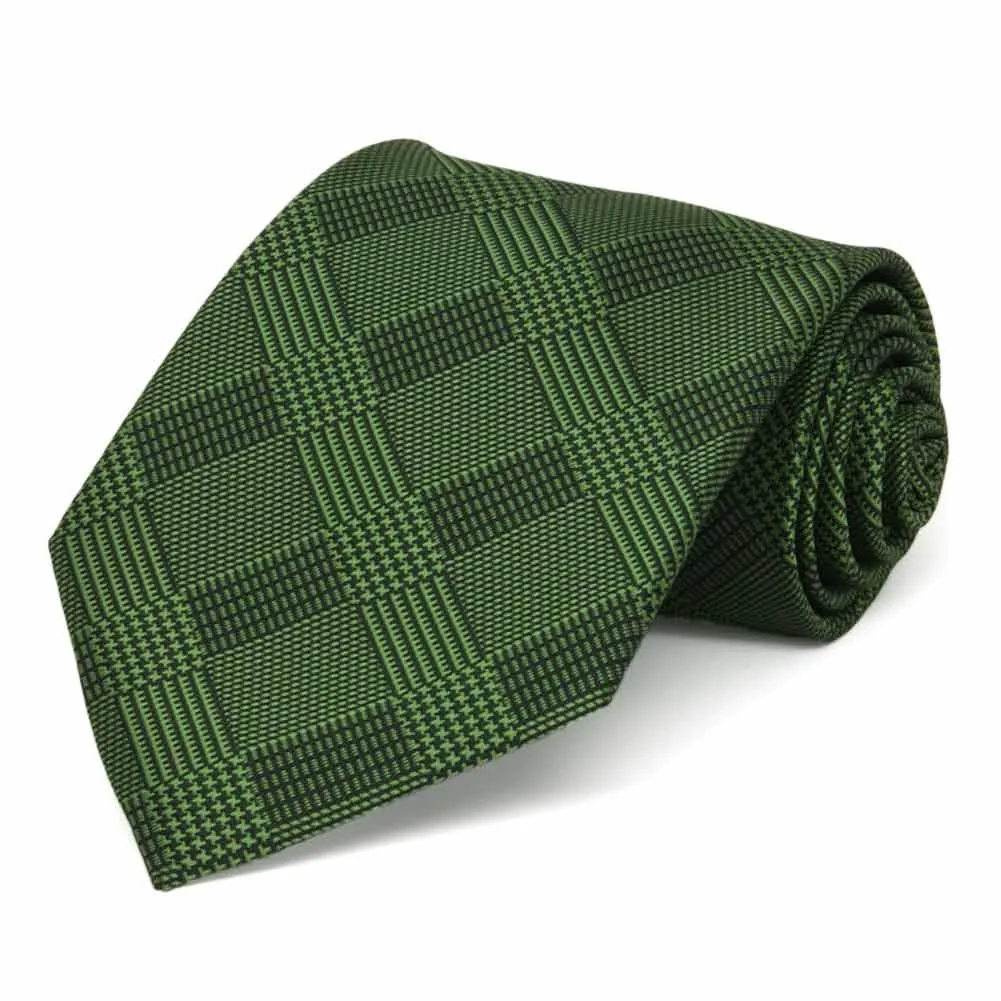 Dark Green Michael Glen Plaid Necktie sold by TieMart