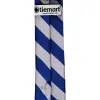 Royal Blue and Silver Striped Slim Tie, 2.5" Width sold by TieMart