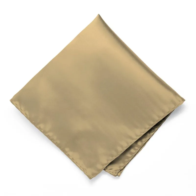 Golden Champagne Premium Pocket Square sold by TieMart