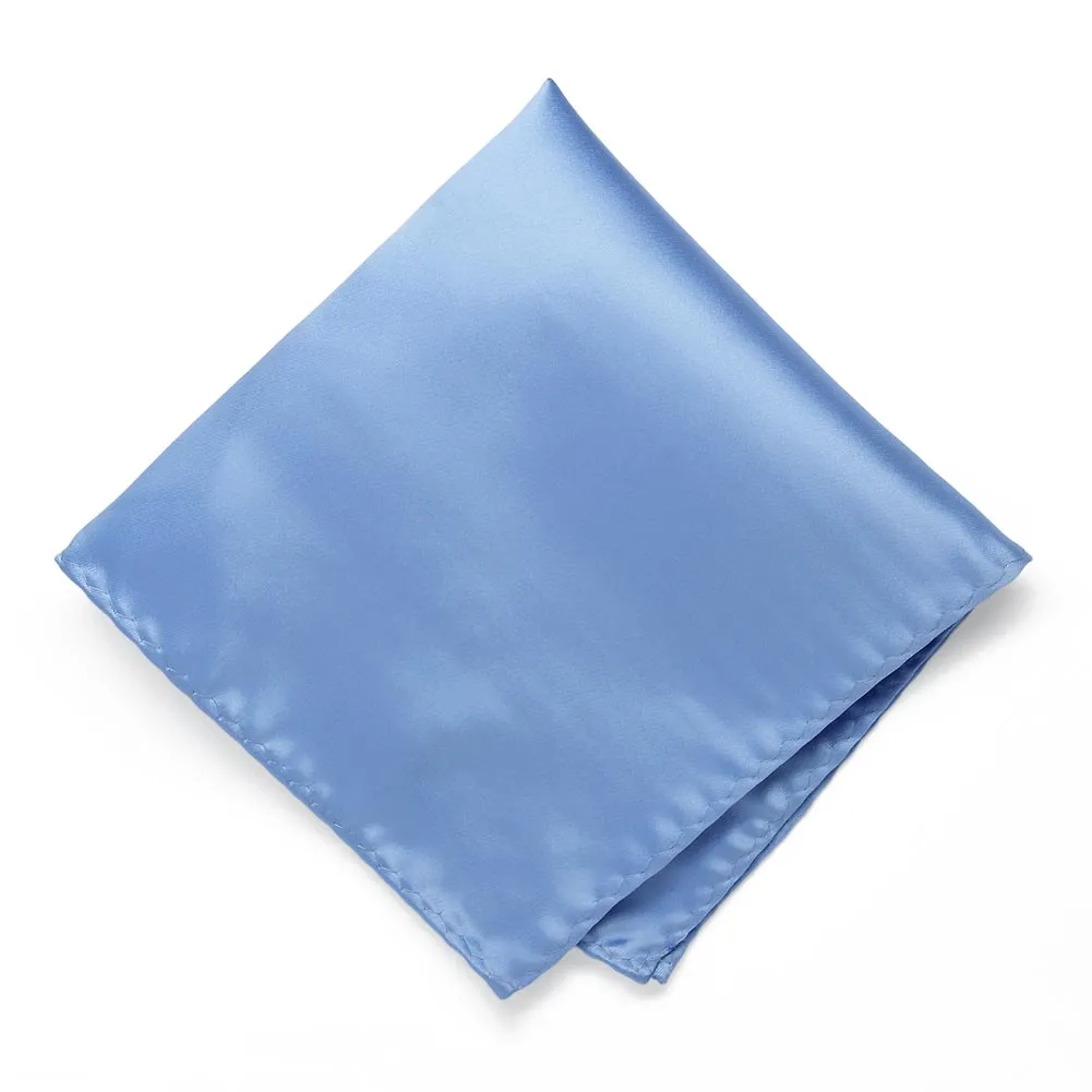 Cornflower Premium Pocket Square sold by TieMart