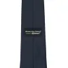 Dark Navy Blue Solid Color Necktie sold by TieMart