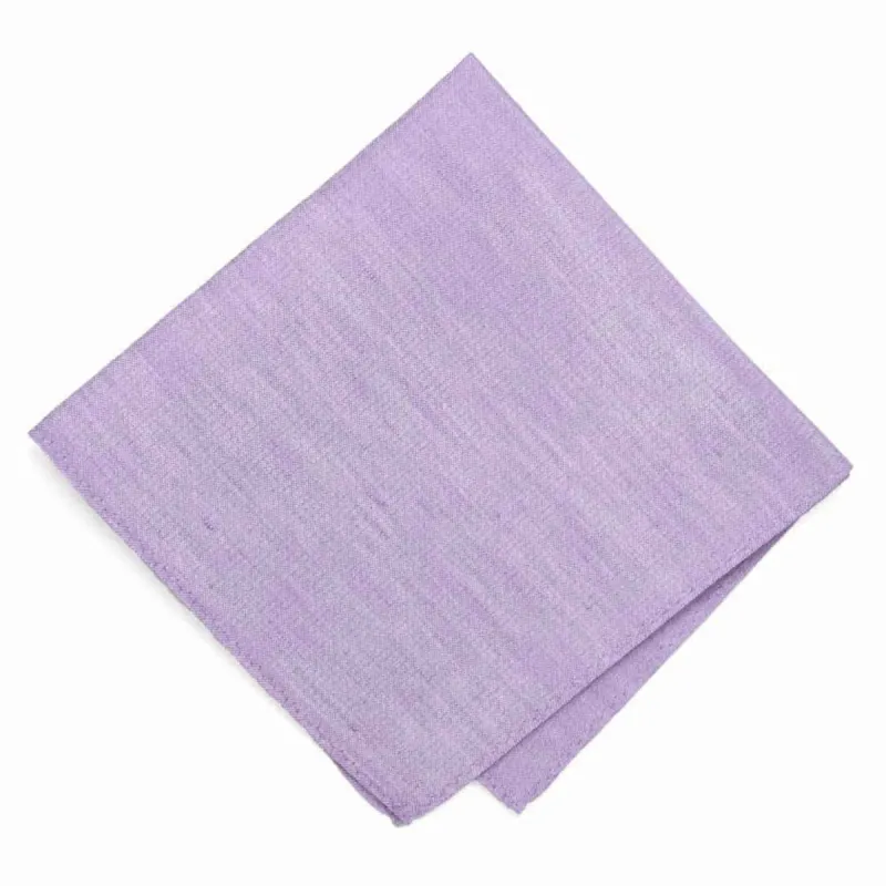 Purple Regency Linen/Silk Pocket Square sold by TieMart