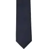 Dark Navy Blue Slim Solid Color Necktie, 2.5" Width sold by TieMart