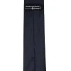 Dark Navy Blue Slim Solid Color Necktie, 2.5" Width sold by TieMart
