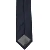 Dark Navy Blue Slim Solid Color Necktie, 2.5" Width sold by TieMart