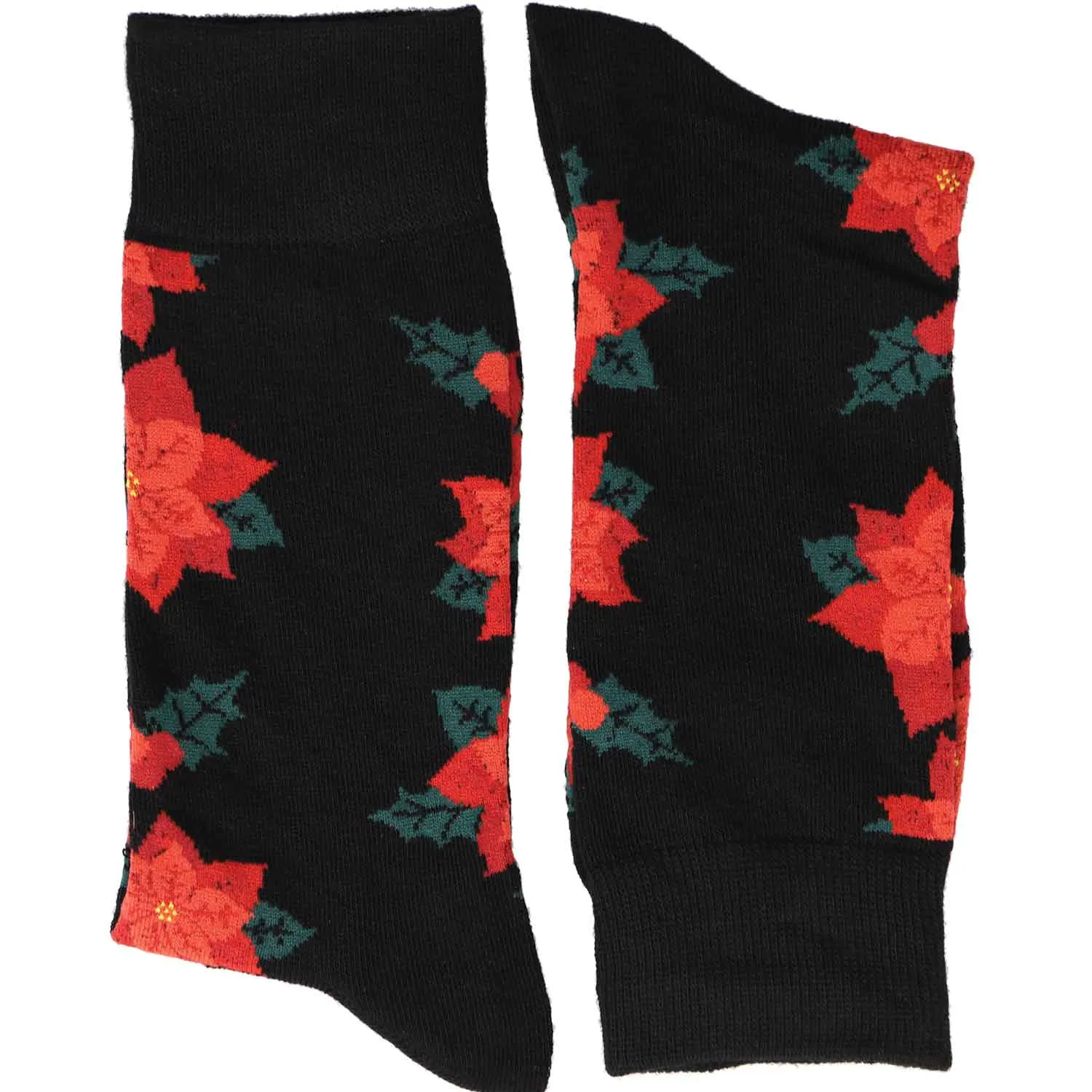 Men's Poinsettia Socks sold by TieMart product image thumbnail 2