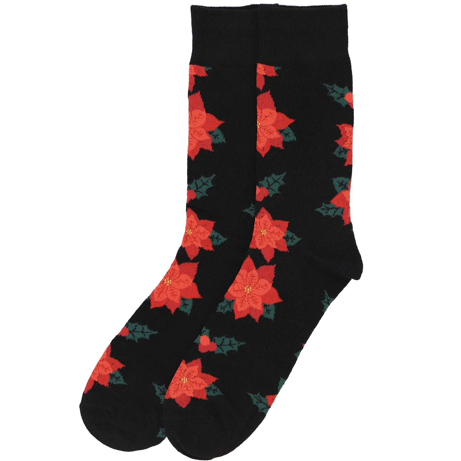 Men's Poinsettia Socks sold by TieMart product image thumbnail 3