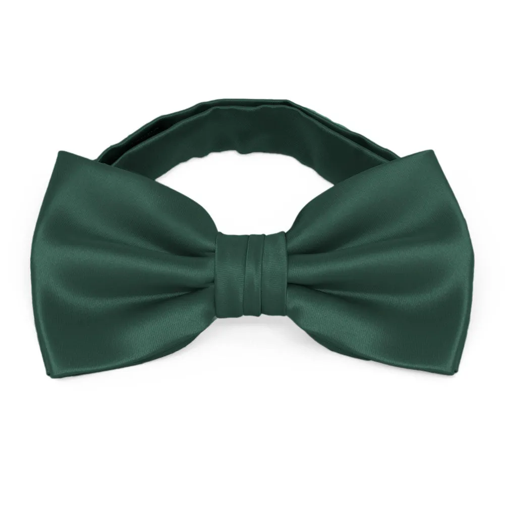 Hunter Green Premium Bow Tie sold by TieMart