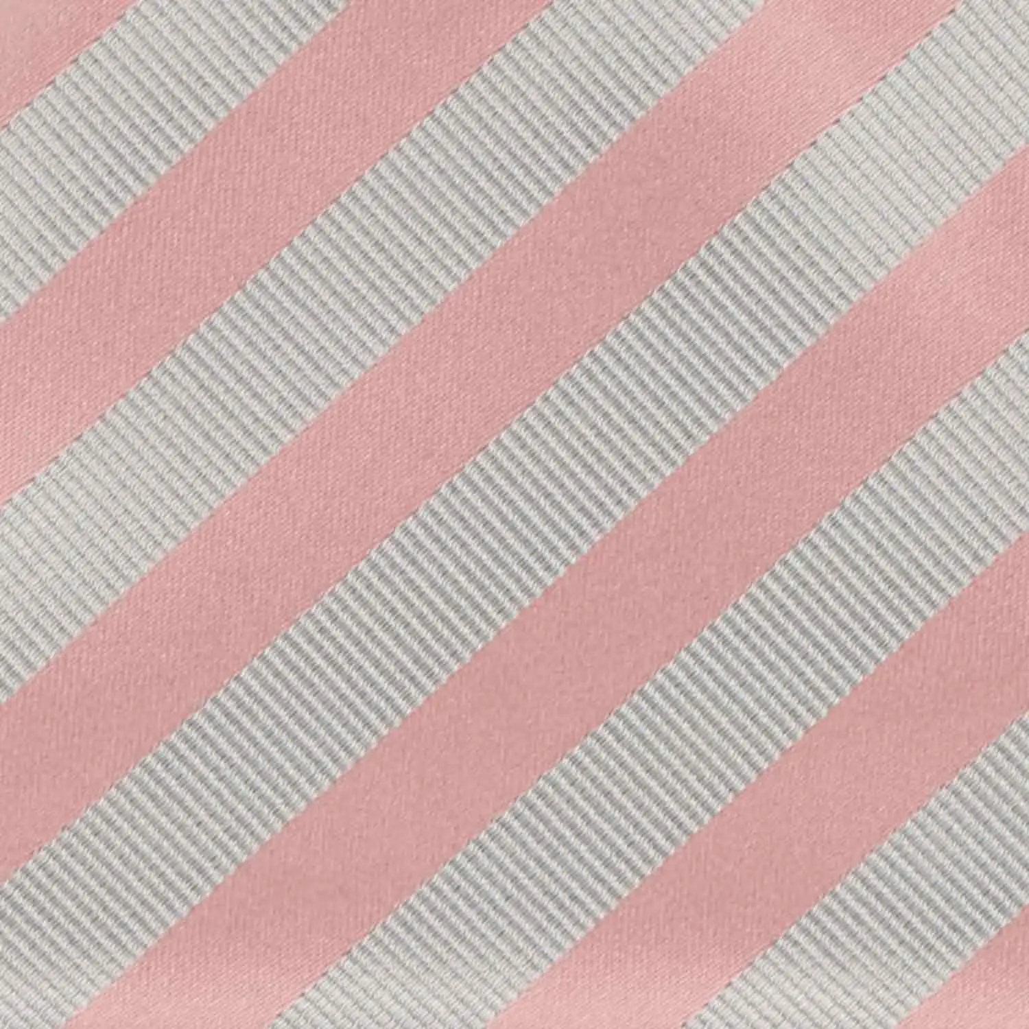 Dusty Pink and Light Gray Formal Striped Pocket Square sold by TieMart product image thumbnail 4