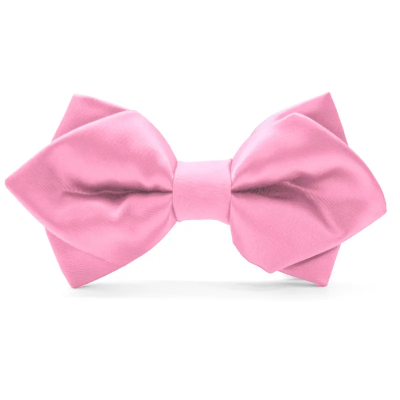 Pink Diamond Tip Bow Tie sold by TieMart
