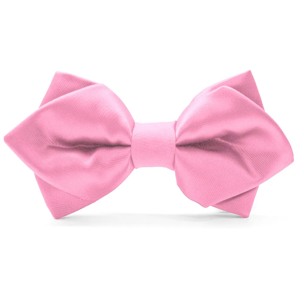Pink Diamond Tip Bow Tie sold by TieMart