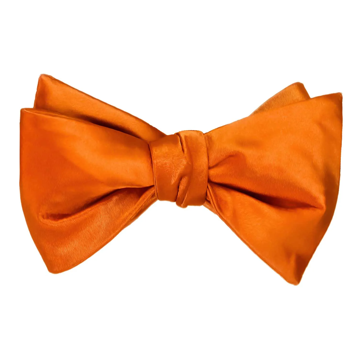 Pumpkin Orange Self-Tie Bow Tie sold by TieMart product image thumbnail 2