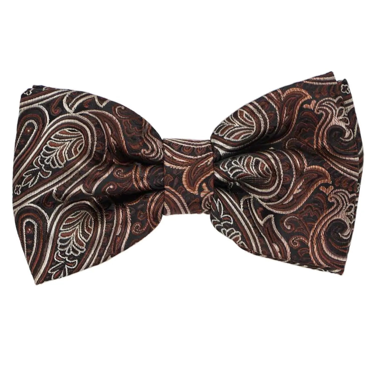 Brown Rushmore Paisley Bow Tie sold by TieMart
