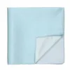 Powder Blue Solid Color Pocket Square sold by TieMart