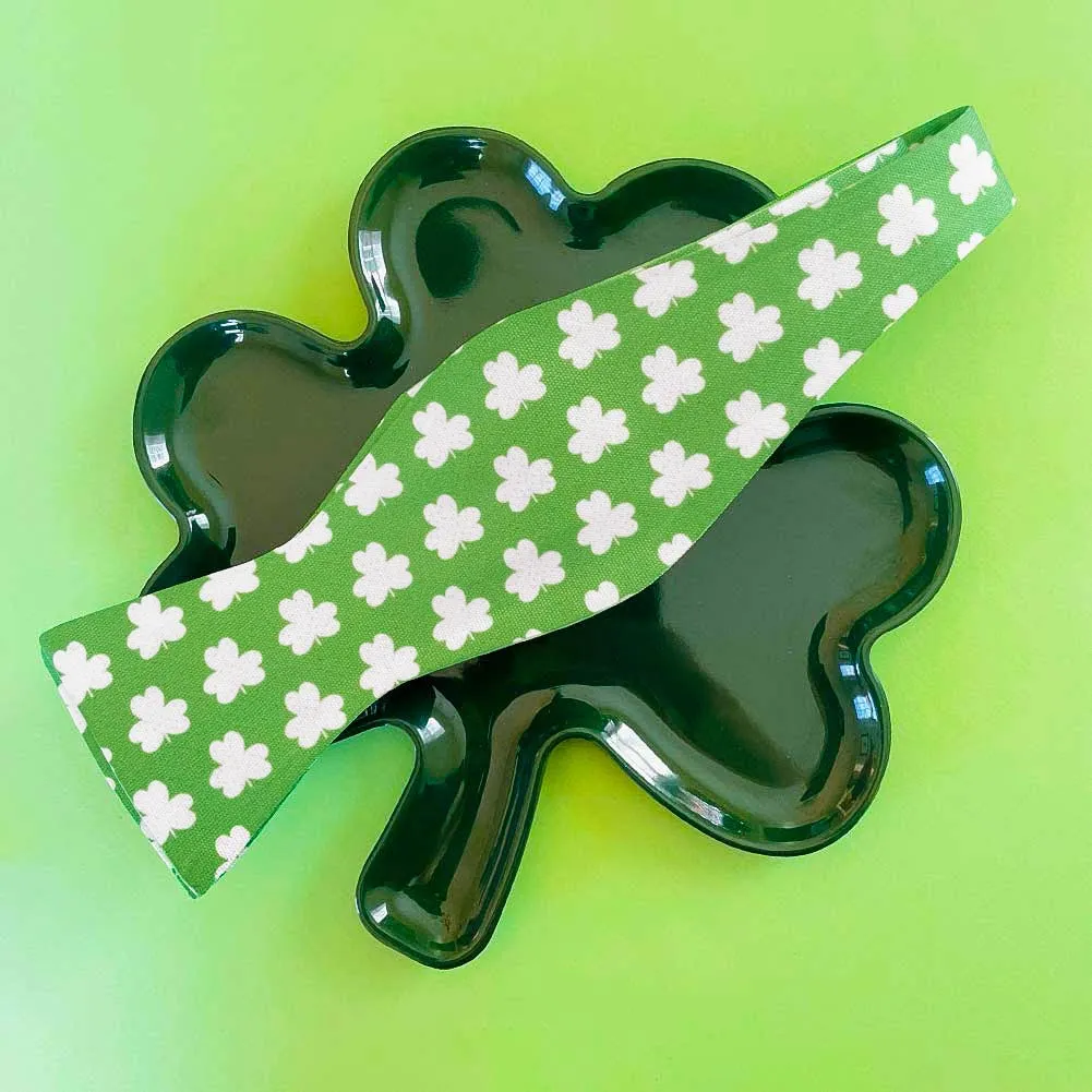 Lucky St. Patrick's Day Self-Tie Bow Tie sold by TieMart product image thumbnail 4