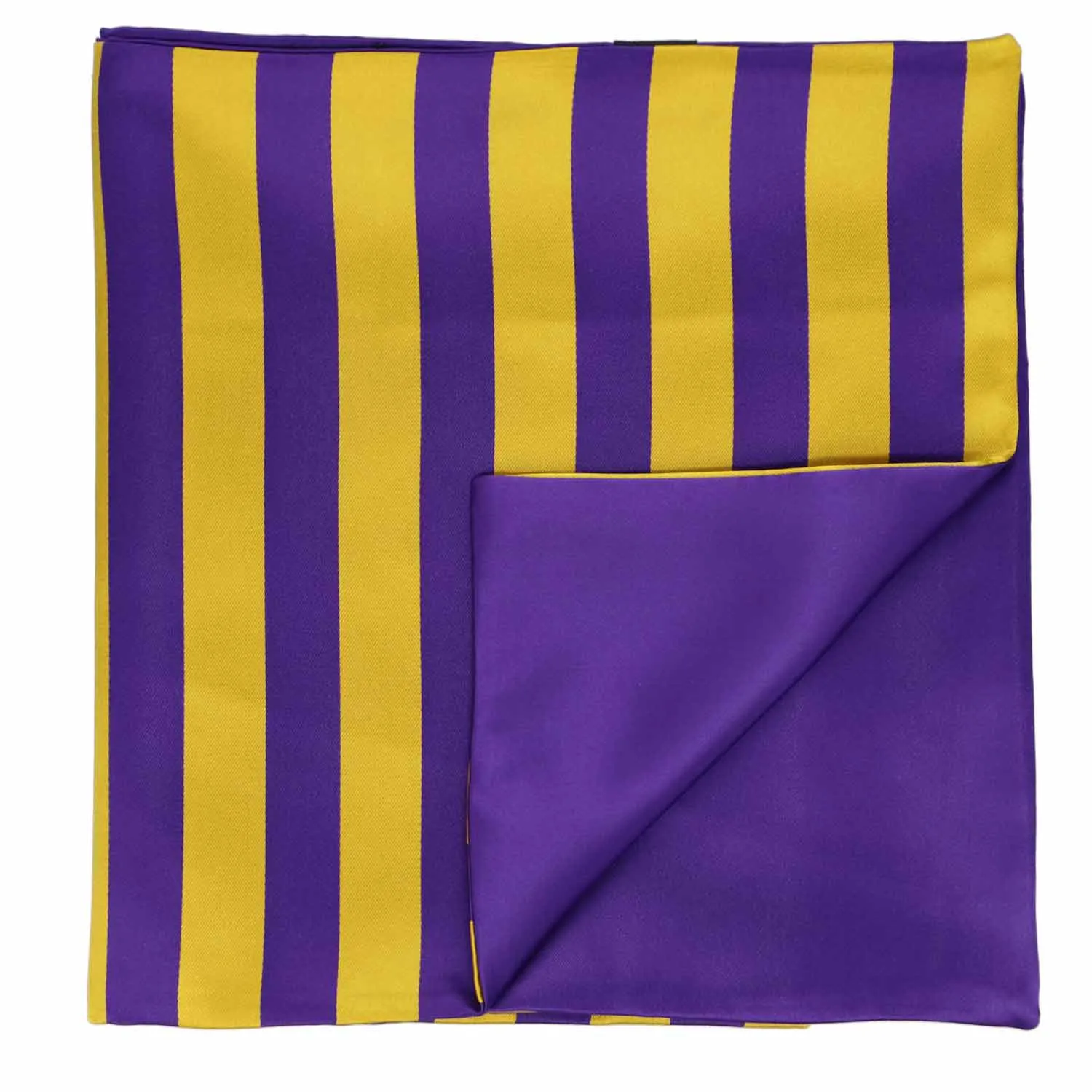 Dark Purple and Gold Striped Scarf sold by TieMart product image thumbnail 3