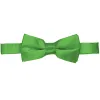 Grass Green Band Collar Bow Tie sold by TieMart