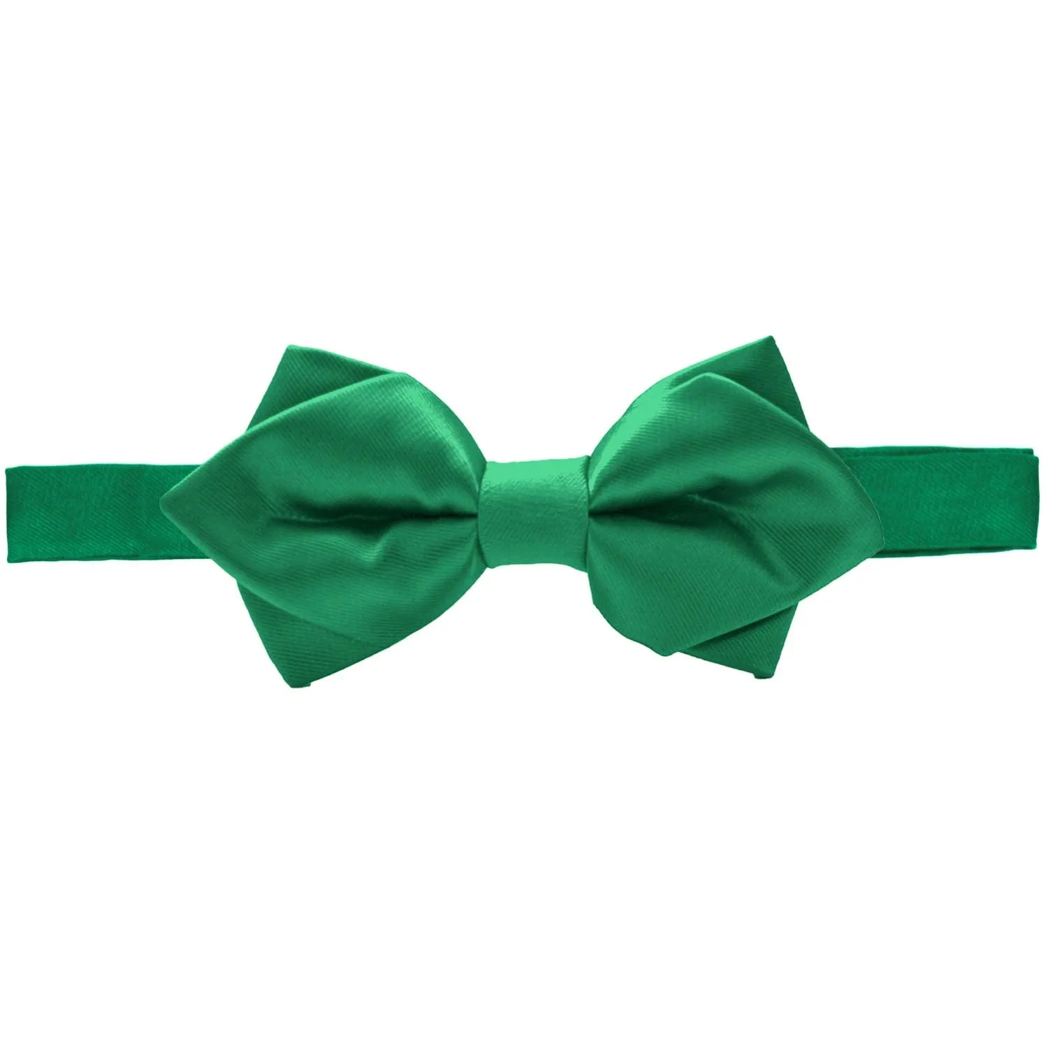 Kelly Green Diamond Tip Bow Tie sold by TieMart product image thumbnail 2