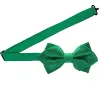 Kelly Green Diamond Tip Bow Tie sold by TieMart