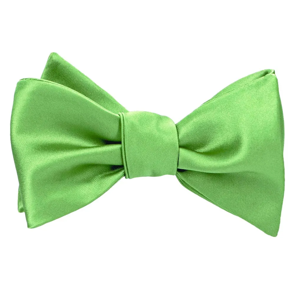 Spring Green Premium Self-Tie Bow Tie sold by TieMart product image thumbnail 2