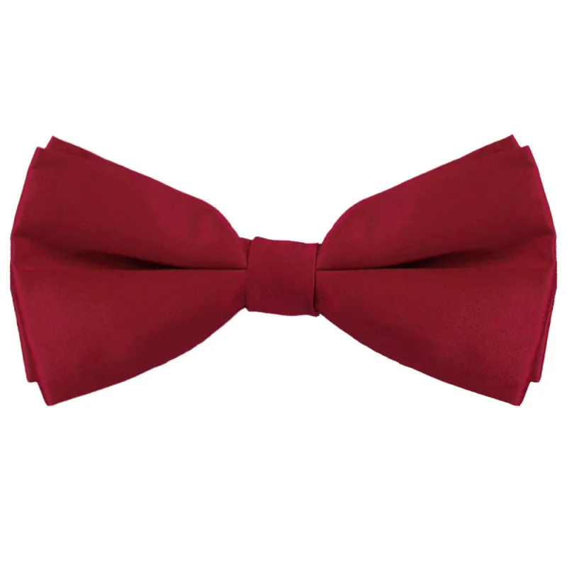 Burgundy Silk Bow Tie sold by TieMart