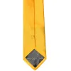 Golden Yellow Slim Solid Color Necktie, 2.5" Width sold by TieMart