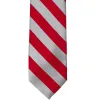 Red and Silver Striped Tie sold by TieMart