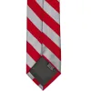 Red and Silver Striped Tie sold by TieMart