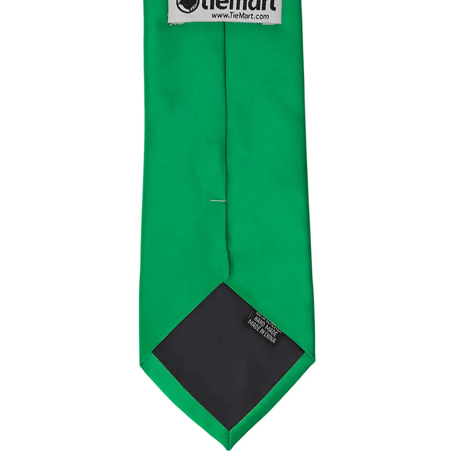 Kelly Green Premium Solid Color Necktie sold by TieMart product image thumbnail 5
