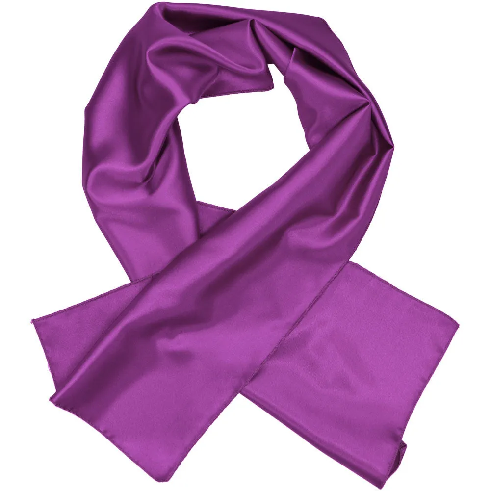 Dark Orchid Solid Color Scarf sold by TieMart product image thumbnail 2