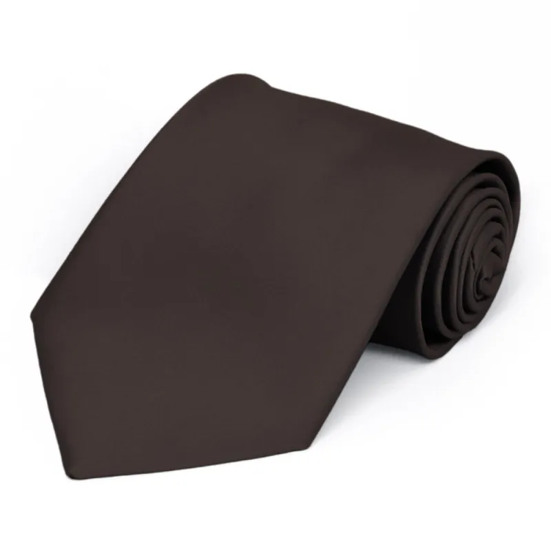 Truffle Brown Premium Solid Color Necktie sold by TieMart
