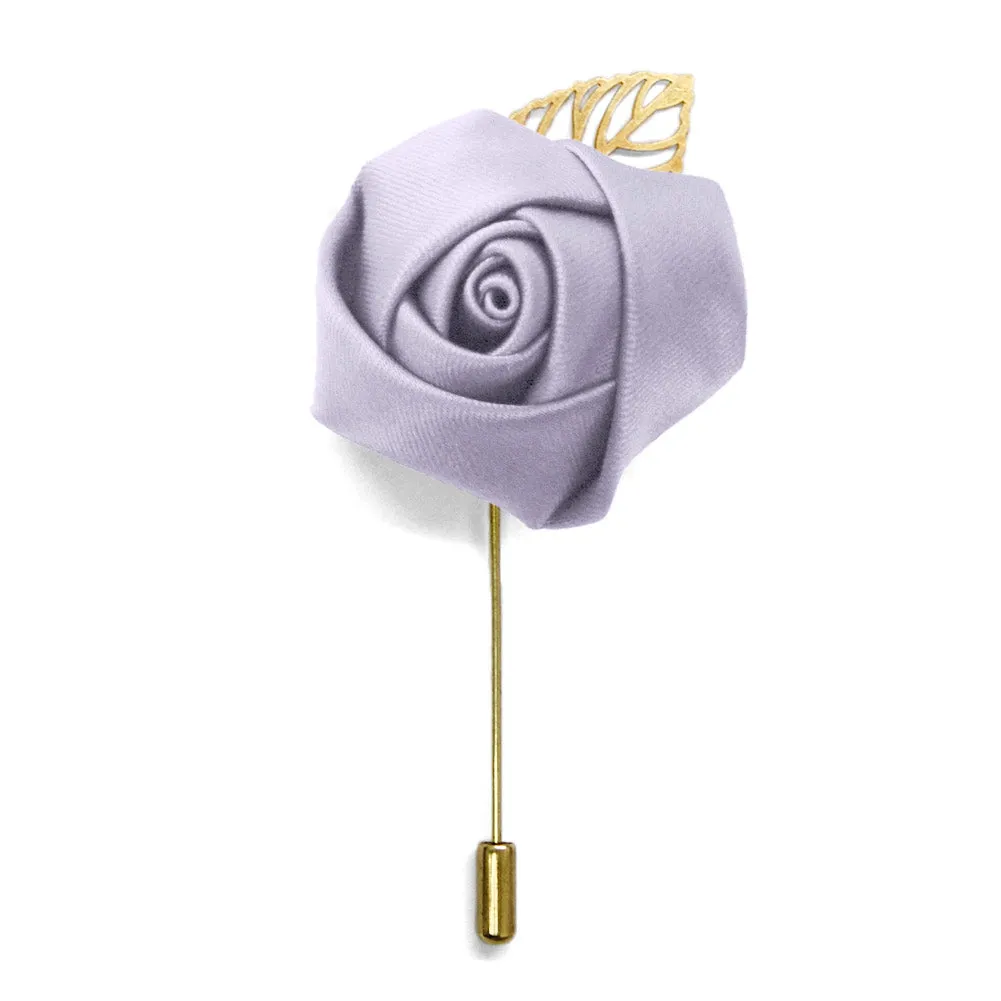 Lilac Premium Flower Lapel Pin sold by TieMart