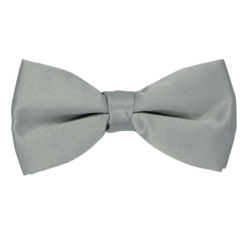 Fog Gray Band Collar Bow Tie sold by TieMart