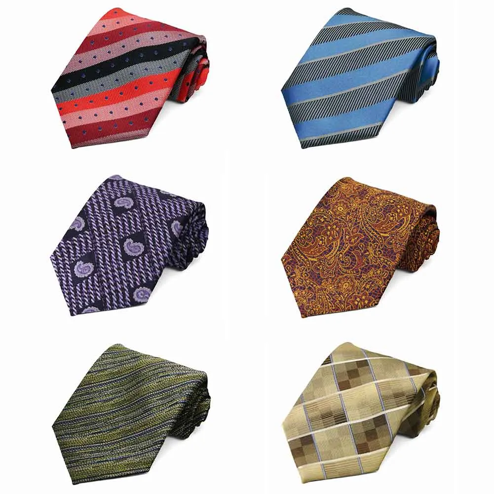Patterned Neckties, 6-Pack sold by TieMart