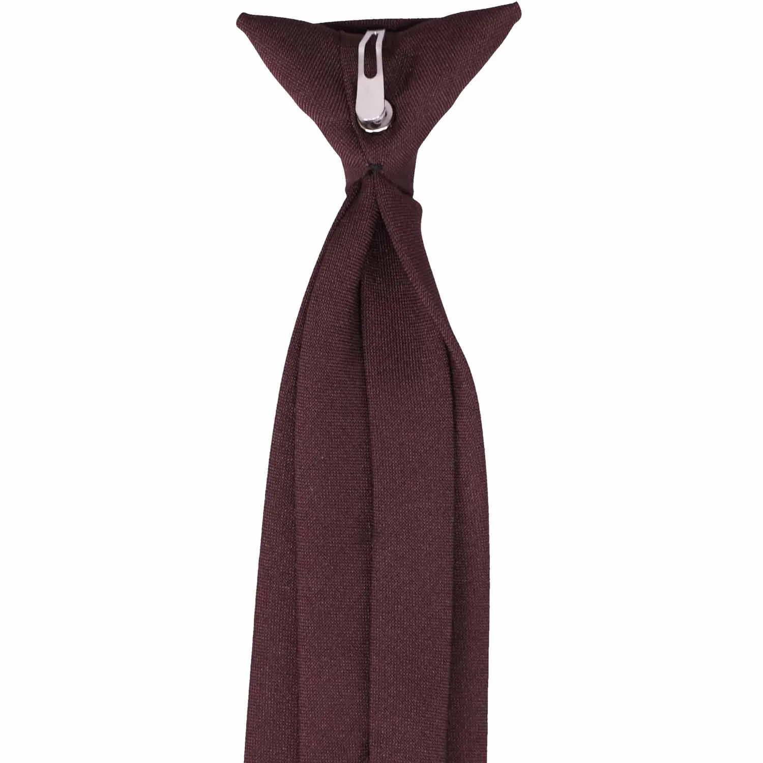 Maroon Clip-On Uniform Tie sold by TieMart product image thumbnail 4