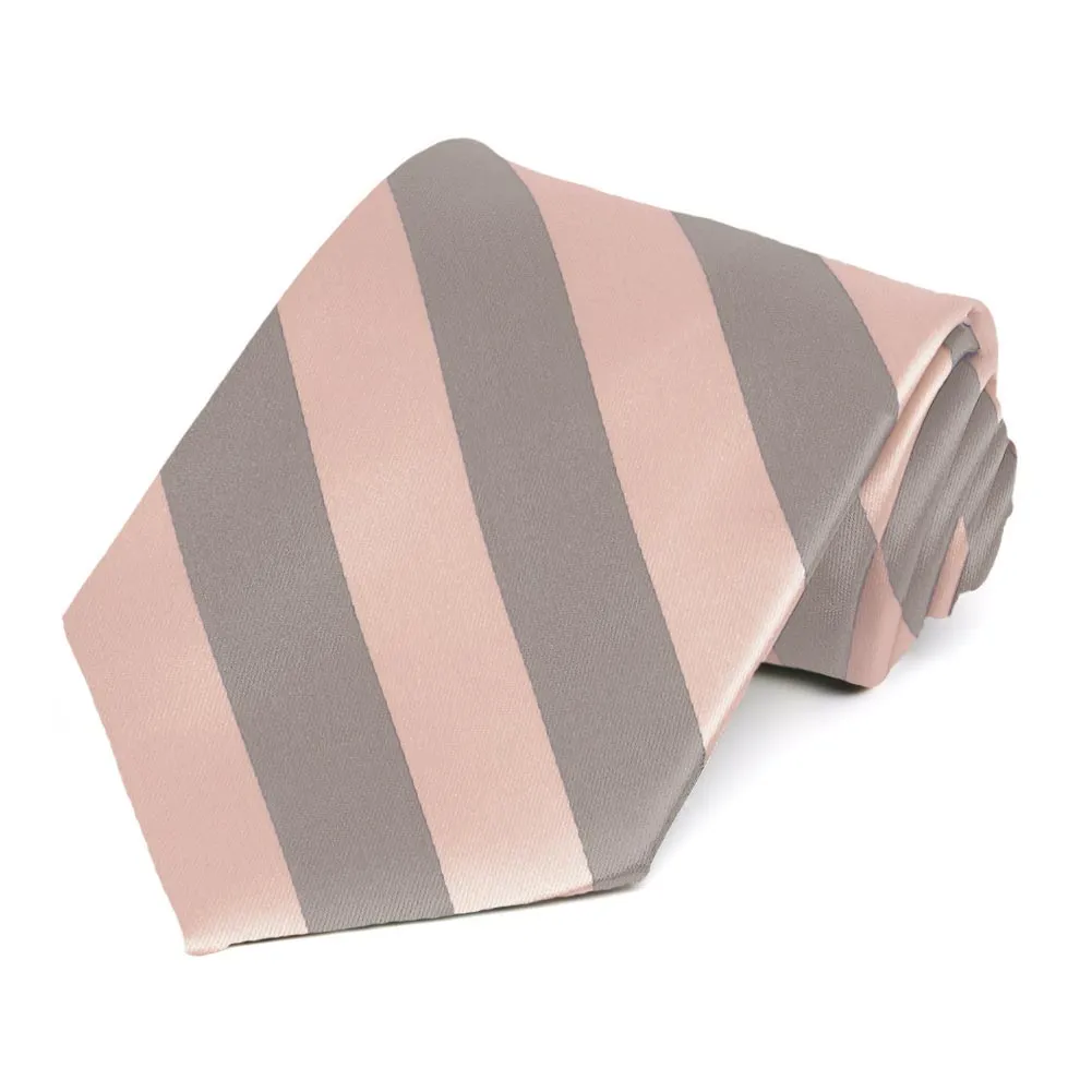 Petal and Portobello Striped Tie sold by TieMart