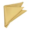 Pale Gold Herringbone Silk Pocket Square sold by TieMart