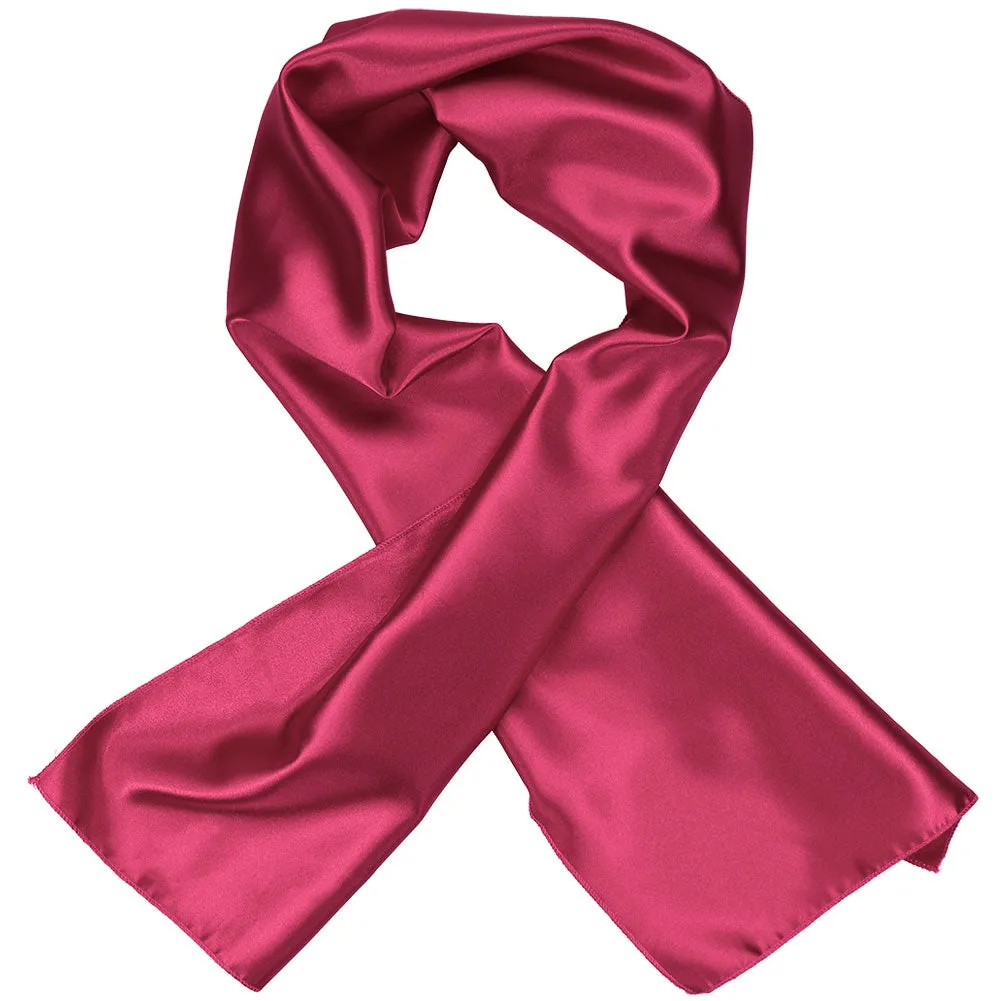 Ruby Red Solid Color Scarf sold by TieMart product image thumbnail 2
