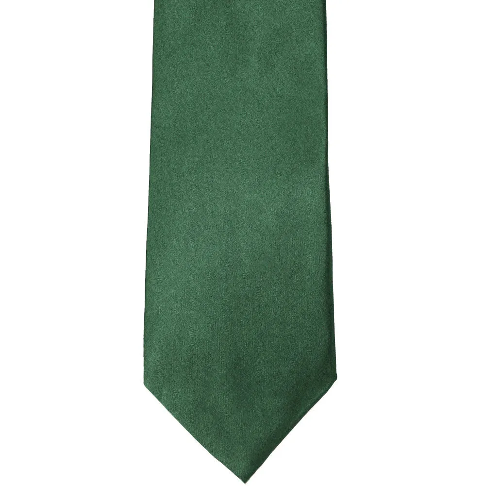 Forest Green Solid Color Necktie sold by TieMart product image thumbnail 2