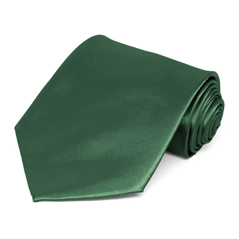 Forest Green Solid Color Necktie sold by TieMart